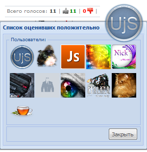 УНИВЕРСАЛЬНАЯ СИСТЕМА РЕЙТИНГА ДЛЯ UCOZ